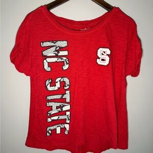 NC State Women's Red Short Sleeve Tee